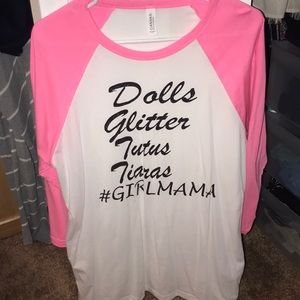 Large Girlmama raglan